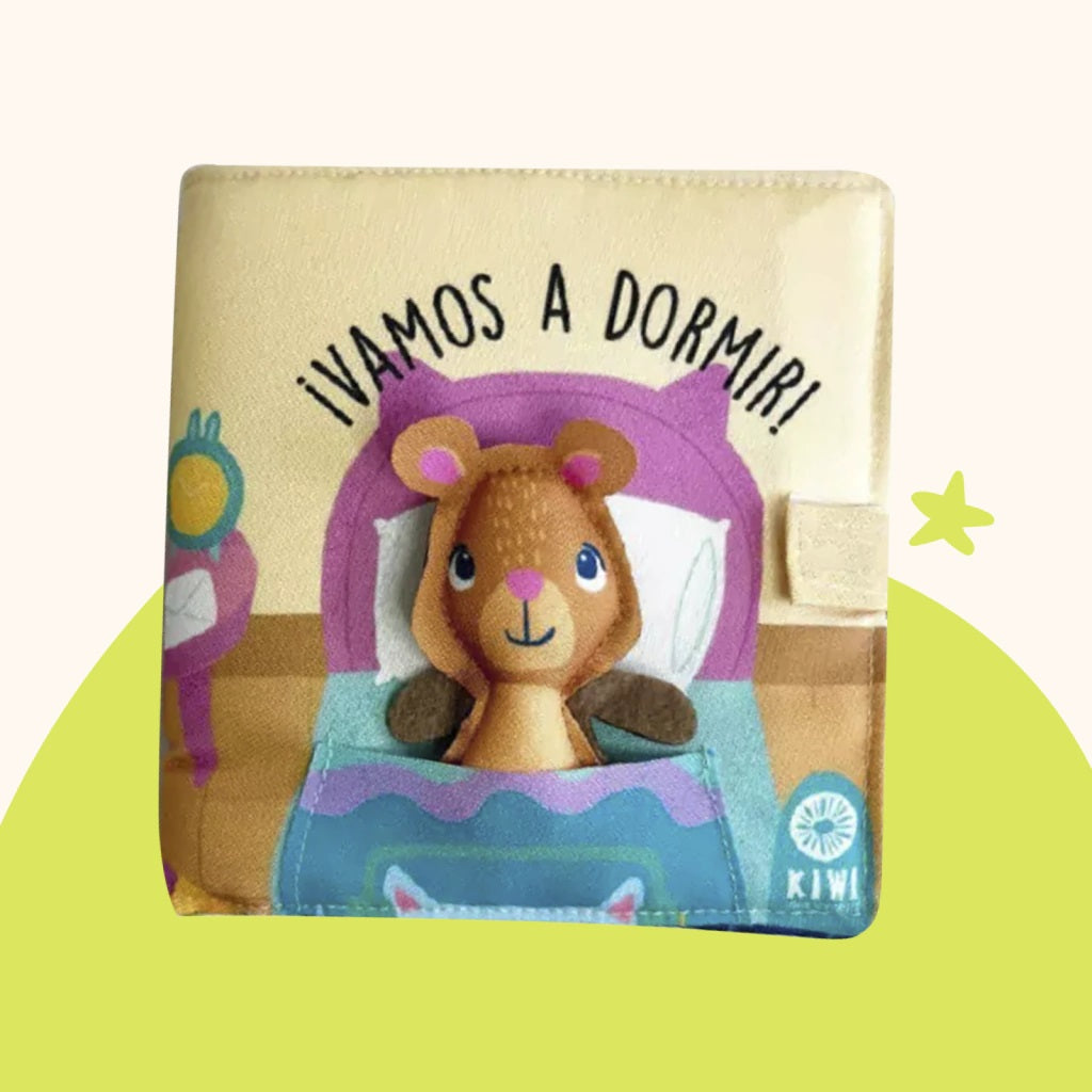 A dormir - Mini libro de escenas de tela sensorial A dormir - Mini libro de escenas de tela sensorial